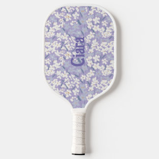 Palas De Pickleball Ditsy Wildflowers Periwinkle Tu nombre - #P240072