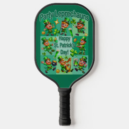Palas De Pickleball Diversión de San Patricio Adorable "Fiesta Leprech