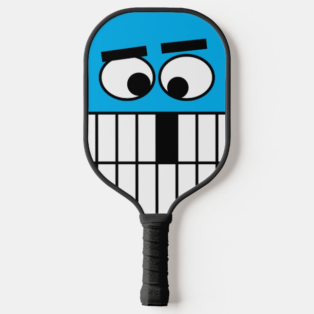 Palas De Pickleball Divertida pádel de pickleball facial personalizado (Reverso )