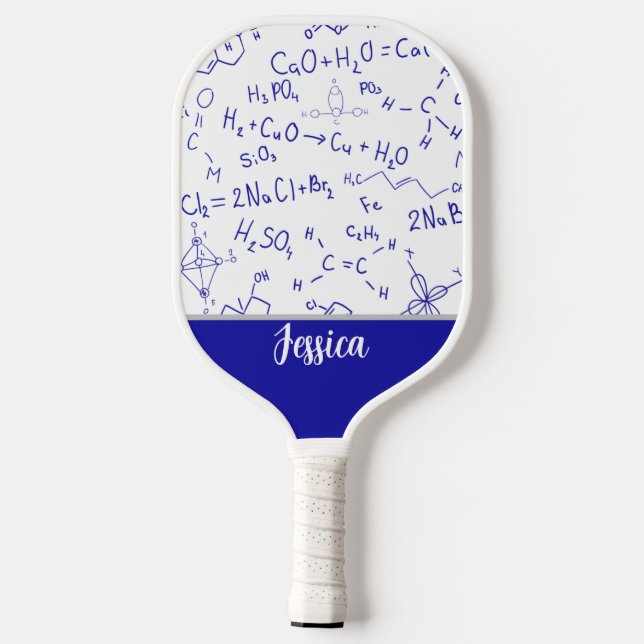 Palas De Pickleball Divertidas notas de química personalizadas (Reverso )