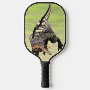 Palas De Pickleball Divertido Arte Prehistórico de Aucasaurus Rugiendo