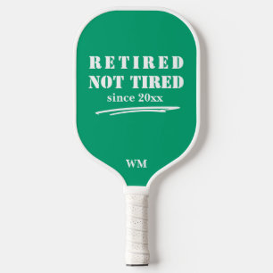 Palas De Pickleball divertido retirado no cansado Año tira Año inicial