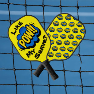 Palas De Pickleball Divertido retro pop arte canalero