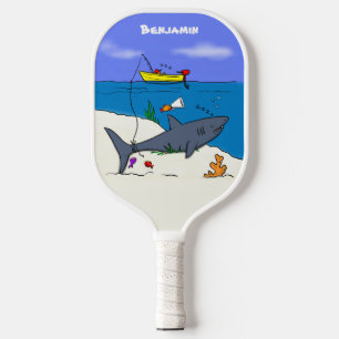 Palas De Pickleball Divertido tiburón durmiente y personalizado de pes