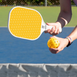 Palas De Pickleball Divertidos puntos modernos de polka blanca sobre N