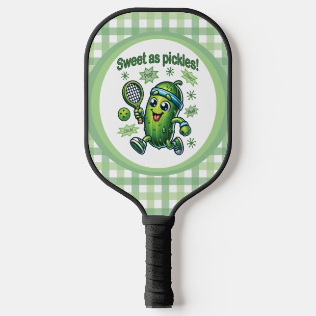 Palas De Pickleball Diviértete Cute Dulce como Pickles Pickleball (Anverso)