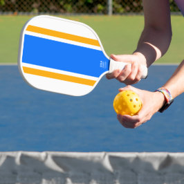 Palas De Pickleball Diviértete Deportivo Azul Brillante Amarillo Blanc