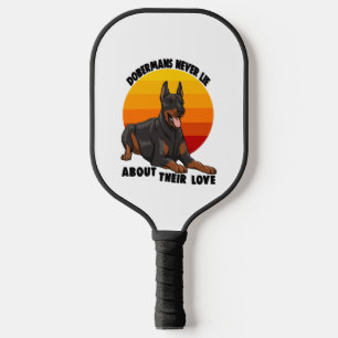 Palas De Pickleball Doberman nunca miente sobre su amor