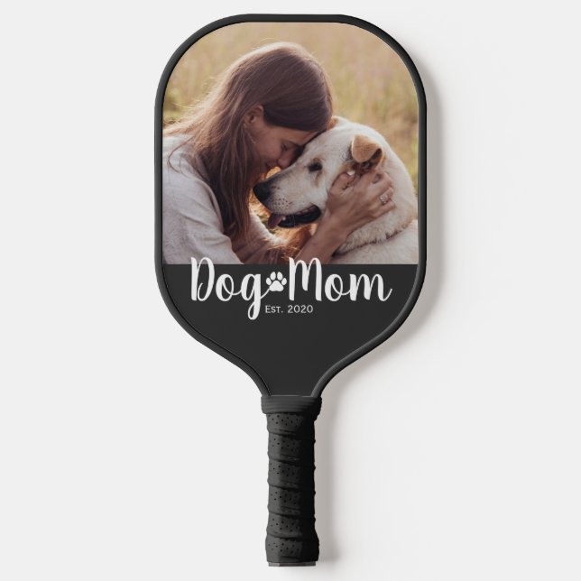 Palas De Pickleball Dog Mom Established Script Photo (Anverso)