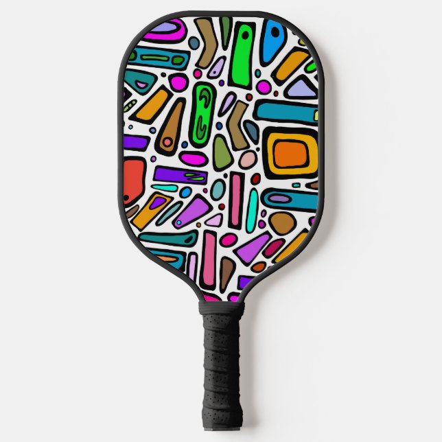 Palas De Pickleball Doodles de varios colores (Anverso)
