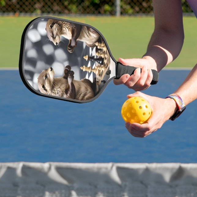 Palas De Pickleball Dos Otras Jugando Ajedrez, (in situ)