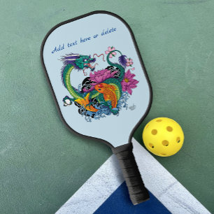 Palas De Pickleball Dragón de agua chino Koi Fish