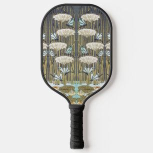 Palas De Pickleball Dragona y lirio de arte vintage en verde salvia