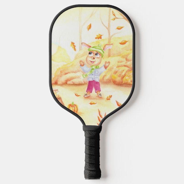 Palas De Pickleball Dulce paseo otoñal por el bosque (Anverso)