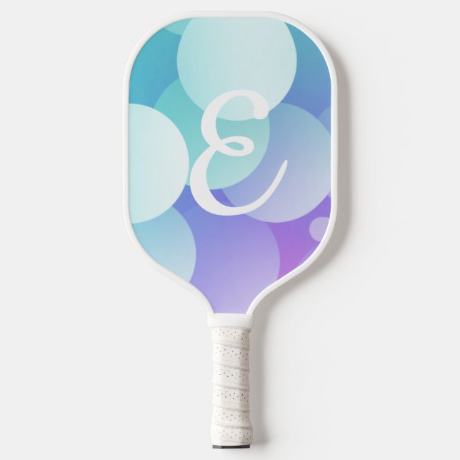 Palas De Pickleball E Nombre Pickleball Paddle Purple Blue Bubble Mode (Anverso)