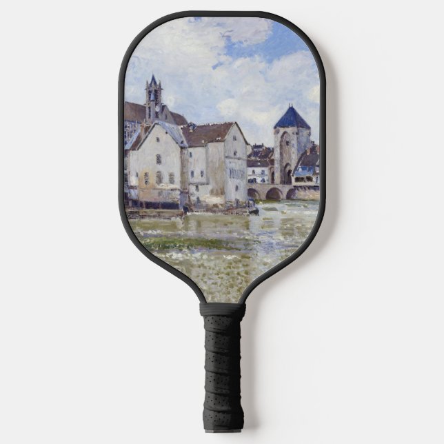 Palas De Pickleball Edificios de Alfred Sisley y puentes con agua (Anverso)