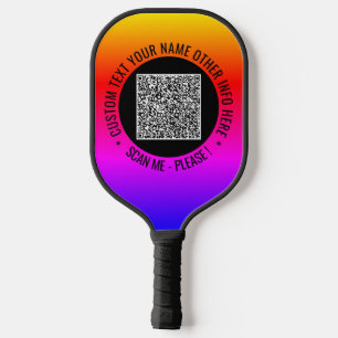 Palas De Pickleball Ejemplo de remo de remo de cuadrilla de código QR