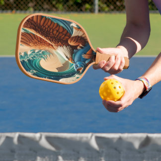 Palas De Pickleball El águila majestuosa crece sobre los peces