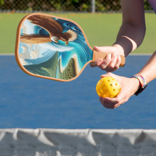 Palas De Pickleball El águila majestuoso que crece sobre el océano