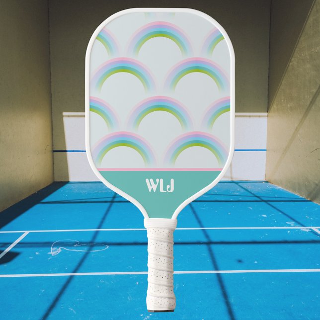 Palas De Pickleball El arcoiris de un sueño divertido pastel con un mo (Subido por el creador)