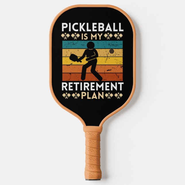 Palas De Pickleball El baloncesto es mi plan de retiro (Anverso)