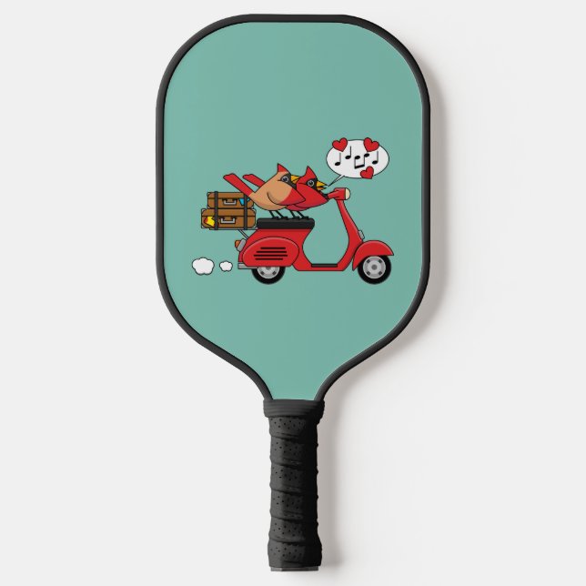Palas De Pickleball El cardenal rojo le gusta a Scooter (Anverso)