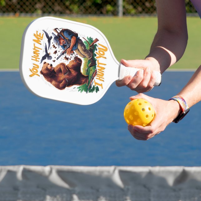 Palas De Pickleball El cazador se vuelve cómico en la caza del oso (in situ)