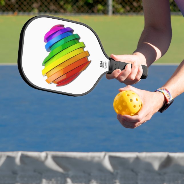 Palas De Pickleball El corazón tridimensional escultural de SlipperyJo (in situ)