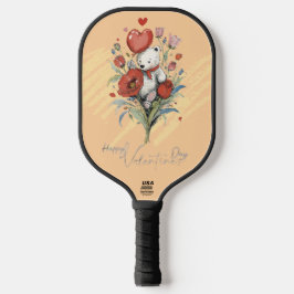 Palas De Pickleball El día de San Valentín con Oso Teddy rico
