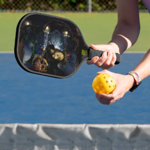 Palas De Pickleball El espeluznante bosque de Halloween de SlipperyJoe