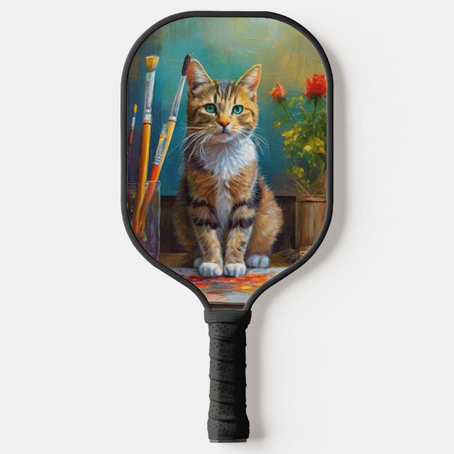 Palas De Pickleball El gato artístico (Anverso)