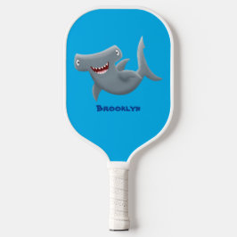 Palas De Pickleball El gracioso tiburón martillo personalizado