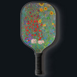Palas De Pickleball El jardín de la granja Gustav Klimt con girasoles<br><div class="desc">Jardín de Granjas de Gustav Klimt con remo de bolas de girasol.</div>