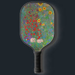 Palas De Pickleball El jardín de la granja Gustav Klimt con girasoles<br><div class="desc">Jardín de Granjas de Gustav Klimt con remo de bolas de girasol.</div>