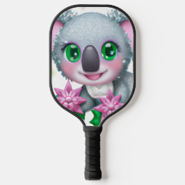 Palas De Pickleball El lindo oso kawaii Koala con flores