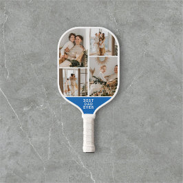 Palas De Pickleball El mejor papá jamás 8 Collage de fotos azul