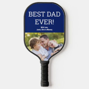 Palas De Pickleball El mejor papá jamás foto el Personalizado del Día
