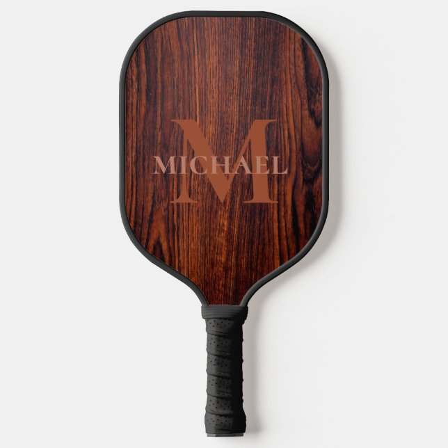 Palas De Pickleball El mejor papá jamás grano de madera de Mahogany os (Anverso)