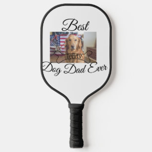 Palas De Pickleball El mejor perro papá jamás añada el nombre del masc