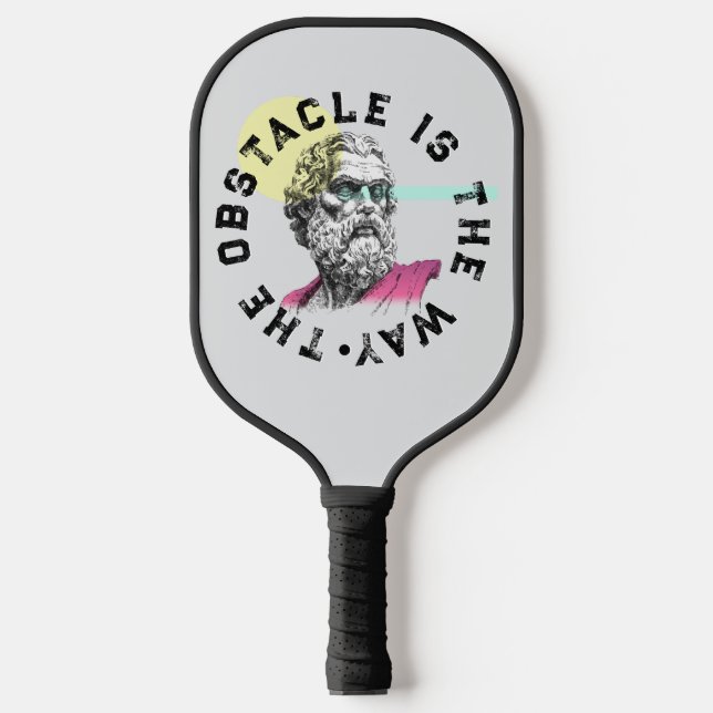 Palas De Pickleball El Obstáculo Es El Camino - Cita De Marcus Aureliu (Anverso)