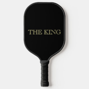 Palas De Pickleball El Rey Diseño de Lujo en Negro y Dorado Minimalist