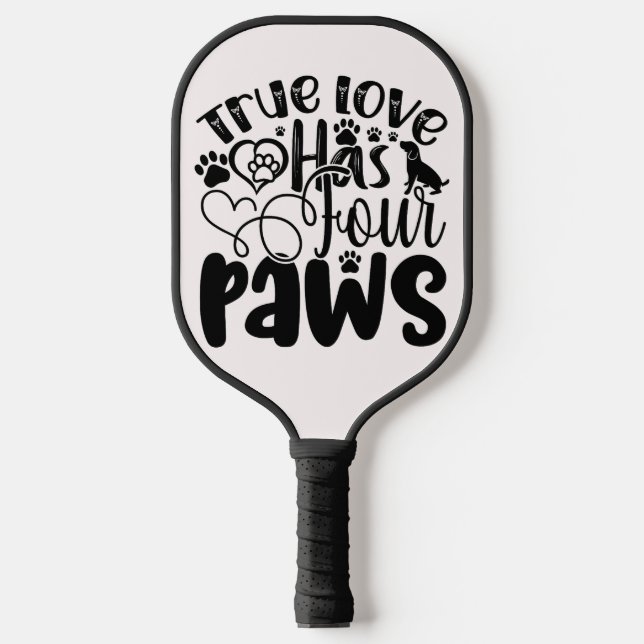Palas De Pickleball El verdadero amor tiene cuatro varas para el amant (Anverso)