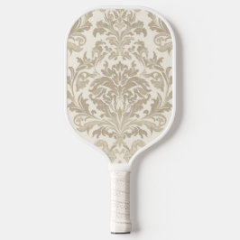 Palas De Pickleball Elegancia de Marfil Barroco Damasco Clásico Antigu