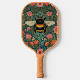 Palas De Pickleball Elegant boho retro bumblebee spring florals