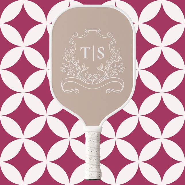 Palas De Pickleball Elegant Monogram Initial Custom Classic (Elegant Monogram Initial Custom Classic Pickleball Paddle)