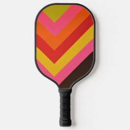 Palas De Pickleball Elegant Vibrant Abstract Geometric Colorful