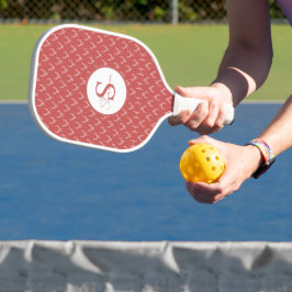 Palas De Pickleball Elegante Antler Monogram Pickleball Paddle
