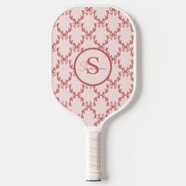 Palas De Pickleball Elegante Antler Monogram Pickleball Paddle