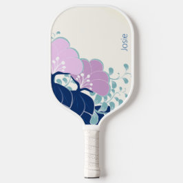 Palas De Pickleball Elegante Camellias rosas Añadir nombre