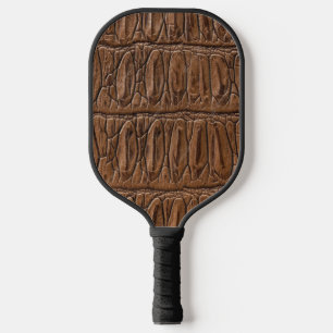 Palas De Pickleball Elegante cocodrilo marrón